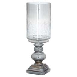 Smoked Midnight Glass Candle Holder - thumbnail 1