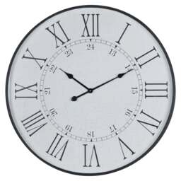 Large Embossed Station Clock - thumbnail 1