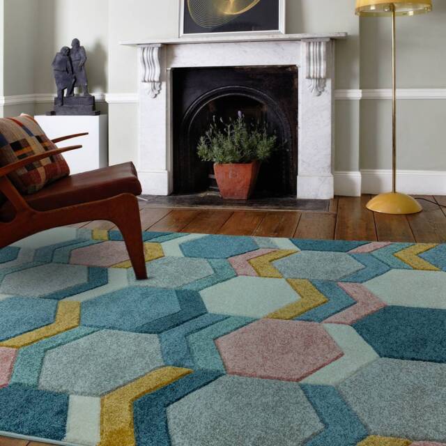 Sketch 120x170cm SK10 Hexagon Multi Rug - image 1