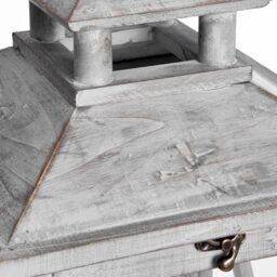 Set Of Three Wooden Lanterns With Traditional Cross Section - thumbnail 2