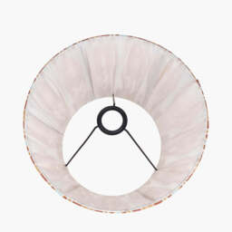 Izara 35cm Cinnamon Ikat Patterned Mushroom Pleat Tapered Lampshade - thumbnail 3