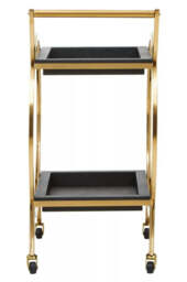 Cardoba Two Tier Black Serving Trolley - thumbnail 3