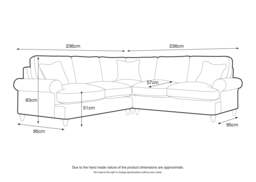 2 Corner 2 Manhattan Ice The Great Sofa Company - Victoria - Bromfield - Lola - Alfie - Mari - Longfellow - Duresta Style - thumbnail 4