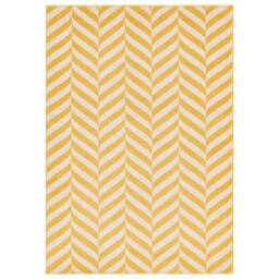 Muse 066x240cm Yellow Chevron Rug MU08 Rug - thumbnail 1