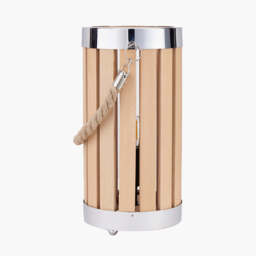Austell Natural Wood Small Lantern Table Lamp - thumbnail 4