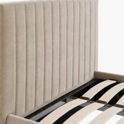 BERLIN BEIGE OTTOMAN SINGLE BED - thumbnail 2
