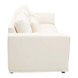 Menton 3 Seat Cream Sofa - thumbnail 4