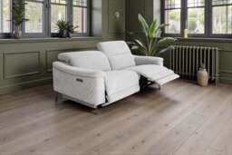 Orbit Ivory Lay-Z-Boy Style Fabric Power Recliner 3 Seater Sofa - Paolo - Callie - Penny - Daytona - Revel - Sonder - DFS - thumbnail 3