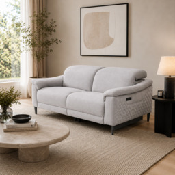 Orbit Ivory Lay-Z-Boy Style Fabric Power Recliner 3 Seater Sofa - Paolo - Callie - Penny - Daytona - Revel - Sonder - DFS