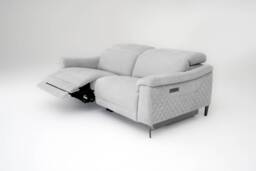 Orbit Ivory Lay-Z-Boy Style Fabric Power Recliner 3 Seater Sofa - Paolo - Callie - Penny - Daytona - Revel - Sonder - DFS - thumbnail 5