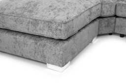 Bishop Fullback Sofa Platinum U Shape Corner Morgan - Malvern - Somerford - Calix - Euphoria - Plush Style - thumbnail 6