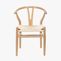 Quinn Natural Beech Wood and Natural Paper Rope Dining Chair - thumbnail 2