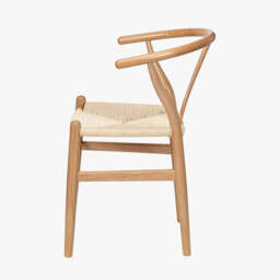 Quinn Natural Beech Wood and Natural Paper Rope Dining Chair - thumbnail 3