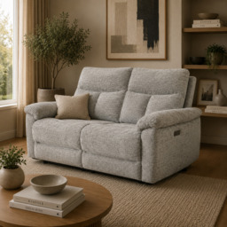 Klint Grez Lay-Z-Boy Style Fabric Power Recliner 3 Seater Sofa - thumbnail 1