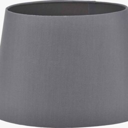 Adelaide 35cm Steel Grey Tapered Cotton Mix Lampshade - thumbnail 4