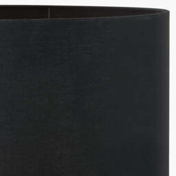 Harry 40cm Black Cotton Mix Cylinder Lampshade - thumbnail 3