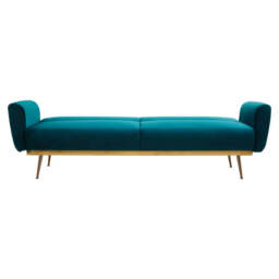 Hatton Green Velvet Sofa Bed - thumbnail 6