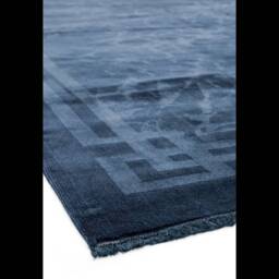 Zehraya 160x230cm ZE02 Ink Blue Border Rug - thumbnail 6