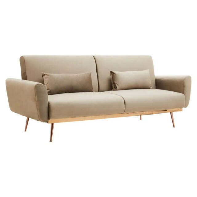 Hatton Mink Velvet Sofa Bed - image 1