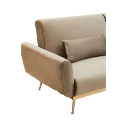 Hatton Mink Velvet Sofa Bed - thumbnail 2