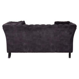 Sabrina Two Seat Grey Velvet Sofa - thumbnail 6