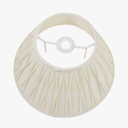 Garbo 50cm Cream Silk Mix Pinch Pleat Tapered Lampshade - thumbnail 2