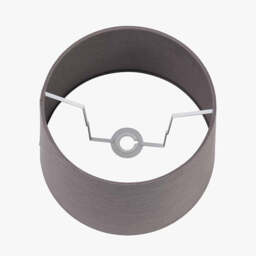 Lys 50cm Steel Grey Self Lined Linen Tapered Lampshade - thumbnail 3