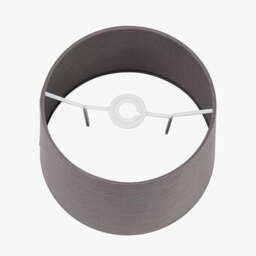 Lys 50cm Steel Grey Self Lined Linen Tapered Lampshade - thumbnail 2