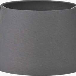 Lys 50cm Steel Grey Self Lined Linen Tapered Lampshade - thumbnail 4