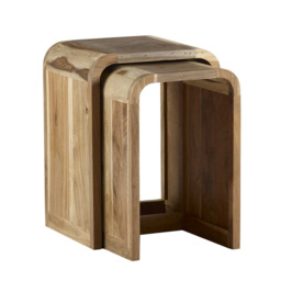 Aspen Nest of 2 Tables Wooden - thumbnail 1