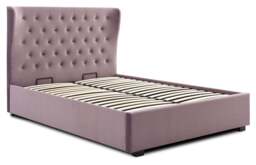 Athena Heather Velvet Super King Kensington Ottoman Bed Velvet - thumbnail 1