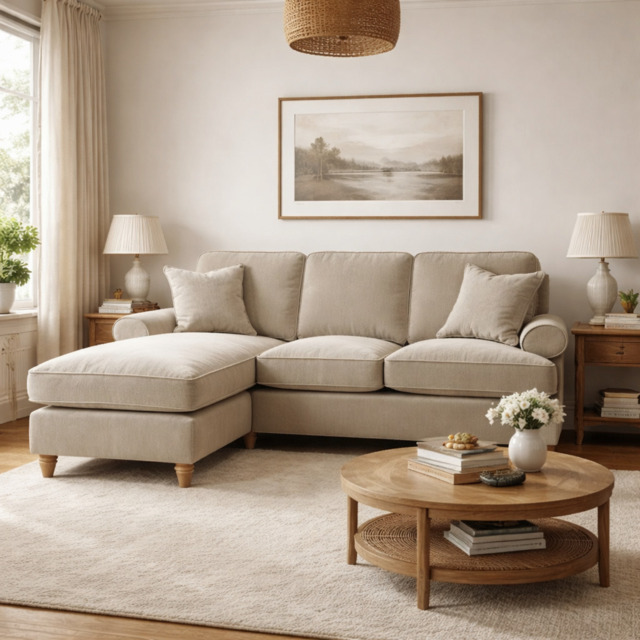 Left Hand Chaise Sofa Manhattan Putty The Great Sofa Company - Victoria - Bromfield - Lola - Alfie - Mari - Longfellow - Duresta Style - image 1