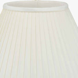 Bacall 30cm Almond Silk Knife Pleat Empire Lampshade - thumbnail 4