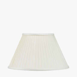 Bacall 30cm Almond Silk Knife Pleat Empire Lampshade - thumbnail 1