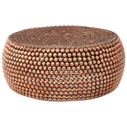 Templar Beaded Iron Copper Coffee Table - thumbnail 2