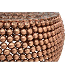 Templar Beaded Iron Copper Coffee Table - thumbnail 4
