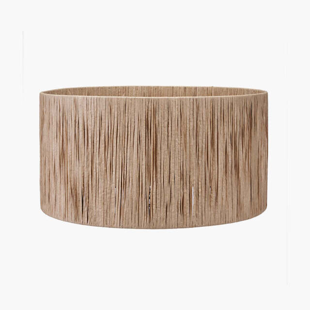 Tilia 45cm Natural Raffia Cylinder Lampshade - image 1