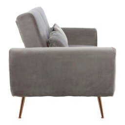 Hatton Grey Velvet Sofa Bed - thumbnail 5