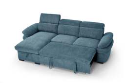 Hudson Sofabed Blue Universal Corner Sofa - thumbnail 3