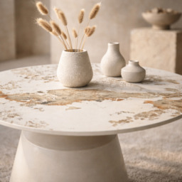Luna Coffee & End Tables Matt Grey & Pandora Set Of 2 - thumbnail 3