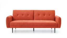 Themis Orange Soft Textured Weave Erik Sofa Bed - thumbnail 3