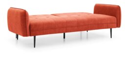 Themis Orange Soft Textured Weave Erik Sofa Bed - thumbnail 5