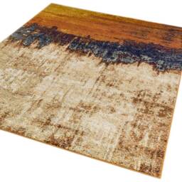 Nova 120x170cm Distress Orange Rug NV04 Rug - thumbnail 3