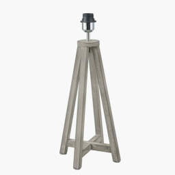 Whitby Grey Wash Wood Tapered 4 Post Table Lamp Base - thumbnail 2