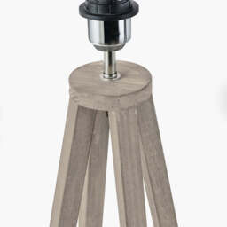 Whitby Grey Wash Wood Tapered 4 Post Table Lamp Base - thumbnail 4