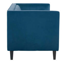 Helia Blue Velvet Sofa - thumbnail 5
