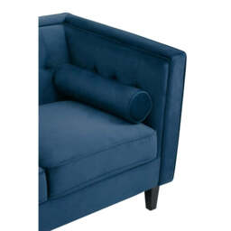 Helia Blue Velvet Sofa - thumbnail 3