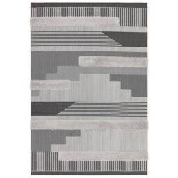 Monty 160x230cm MN05 Black/Grey Geometric Rug - thumbnail 2