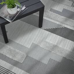 Monty 160x230cm MN05 Black/Grey Geometric Rug - thumbnail 1