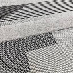 Monty 160x230cm MN05 Black/Grey Geometric Rug - thumbnail 6